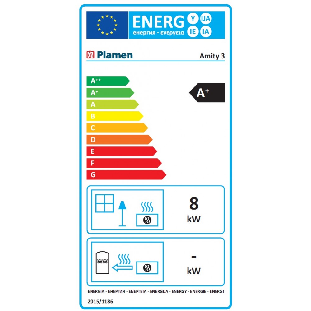 Кrbová kamna Plamen Amity 3, 8kW | Kamna na dřevo | Krbová kamna |