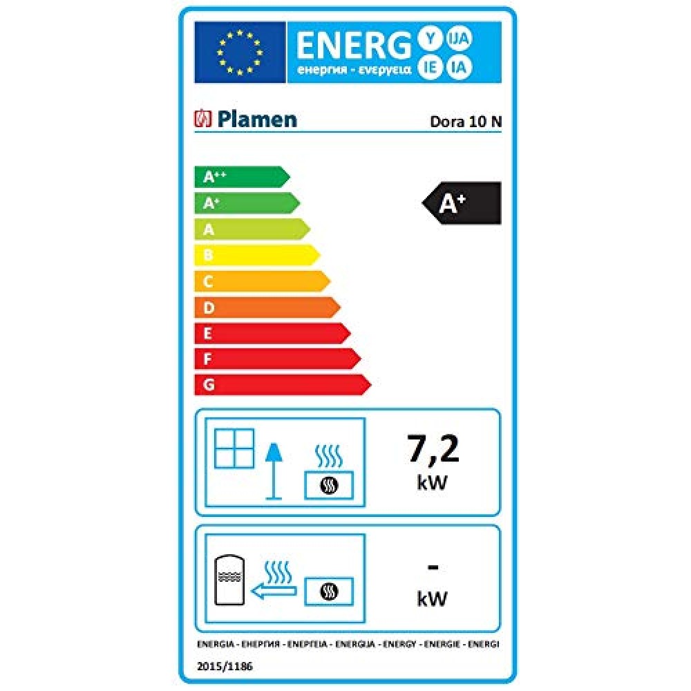 Кrbová kamna Plamen Dora 10N zelená, 7.2kW | Litinová krbová kamna | Krbová kamna |