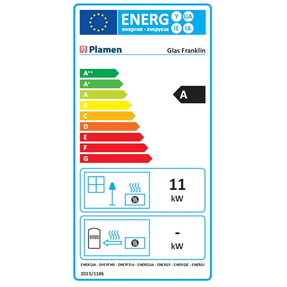 Кrbová kamna Plamen Glas Franklin 11kW | Kamna na dřevo | Krbová kamna |