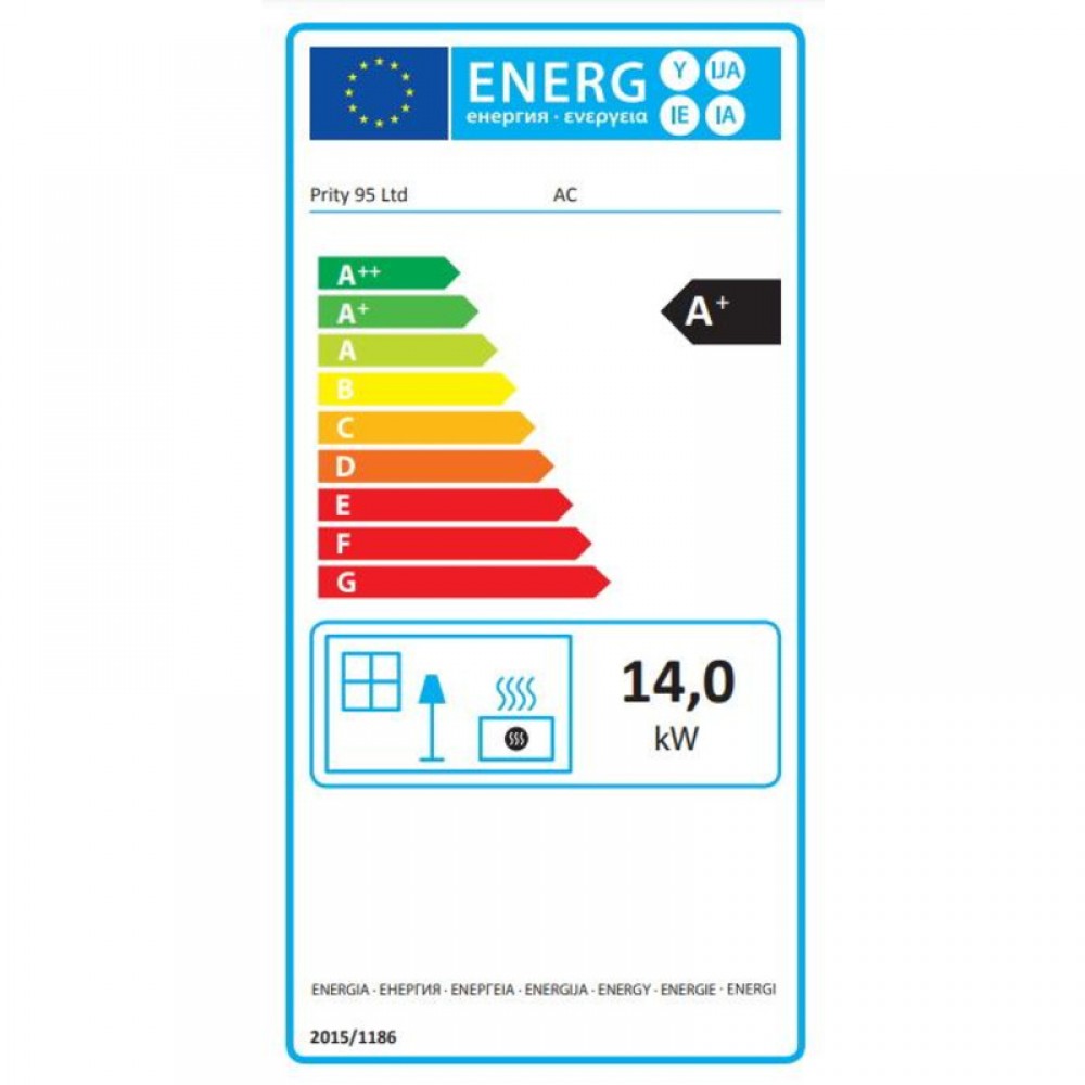 Krbová vložka Prity AC litinová, 14kW | Krbové vložky | Krby |