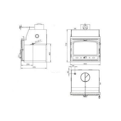 Teplovodní krbová vložka Prity C W18 litinová, 23.5kw - Srovnání produktů