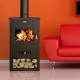 Krbová kamna s teplovodním výměníkem Prity K2 CP W10 s litinovou deskou, 13.3kW | Krbová kamna s teplovodním výměníkem | Krbová kamna |