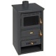 Krbová kamna s teplovodním výměníkem Prity K22 CP W10 s litinovou deskou, 13,3kW | Krbová kamna s teplovodním výměníkem | Krbová kamna |