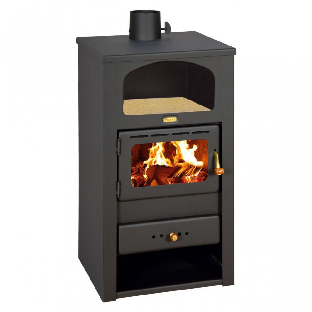 Кrbová kamna Prity K2 s výklenkem, 10.4kW | Vzduchová kamna na dřevo | Krbová kamna |