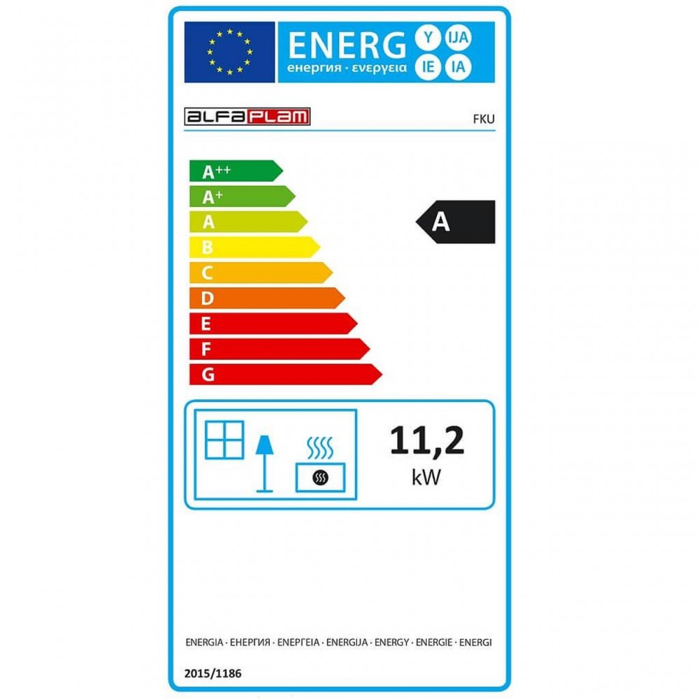 Krbová vložka Alfa Plam FKU litinová, 11kW | Krbové vložky | Krby |