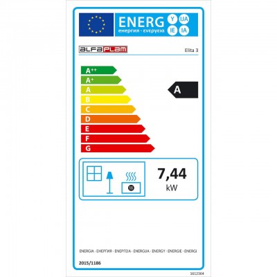 Krbová kamna Alfa Plam Elita 3 Anthracite 7kW - Krbová kamna
