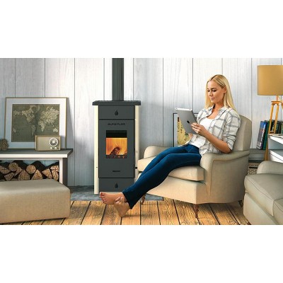 Krbová kamna Alfa Plam Elita 3 Ivory 7kW - Krbová kamna