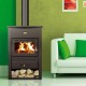 Krbová kamna PRITY K1 CP s litinovou deskou, 9,5 kW | Vzduchová kamna na dřevo | Krbová kamna |