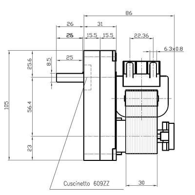 Převodový motor Kenta K9175051, 1,5 ot./min pro peletová kamnaDeville, TMC, Edilkamin a další - Srovnání produktů