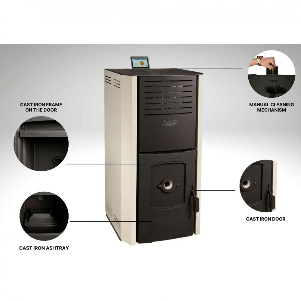 Кotel na pelety Balkan Energy Aurora B, 30kW | Kotle na pelety | Pelety |