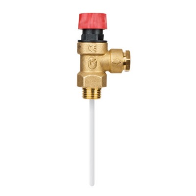 Pojistný ventil s dvojitou funkcí, teplota a tlak, velikost ⌀18 x 1/2" - Instalatérství