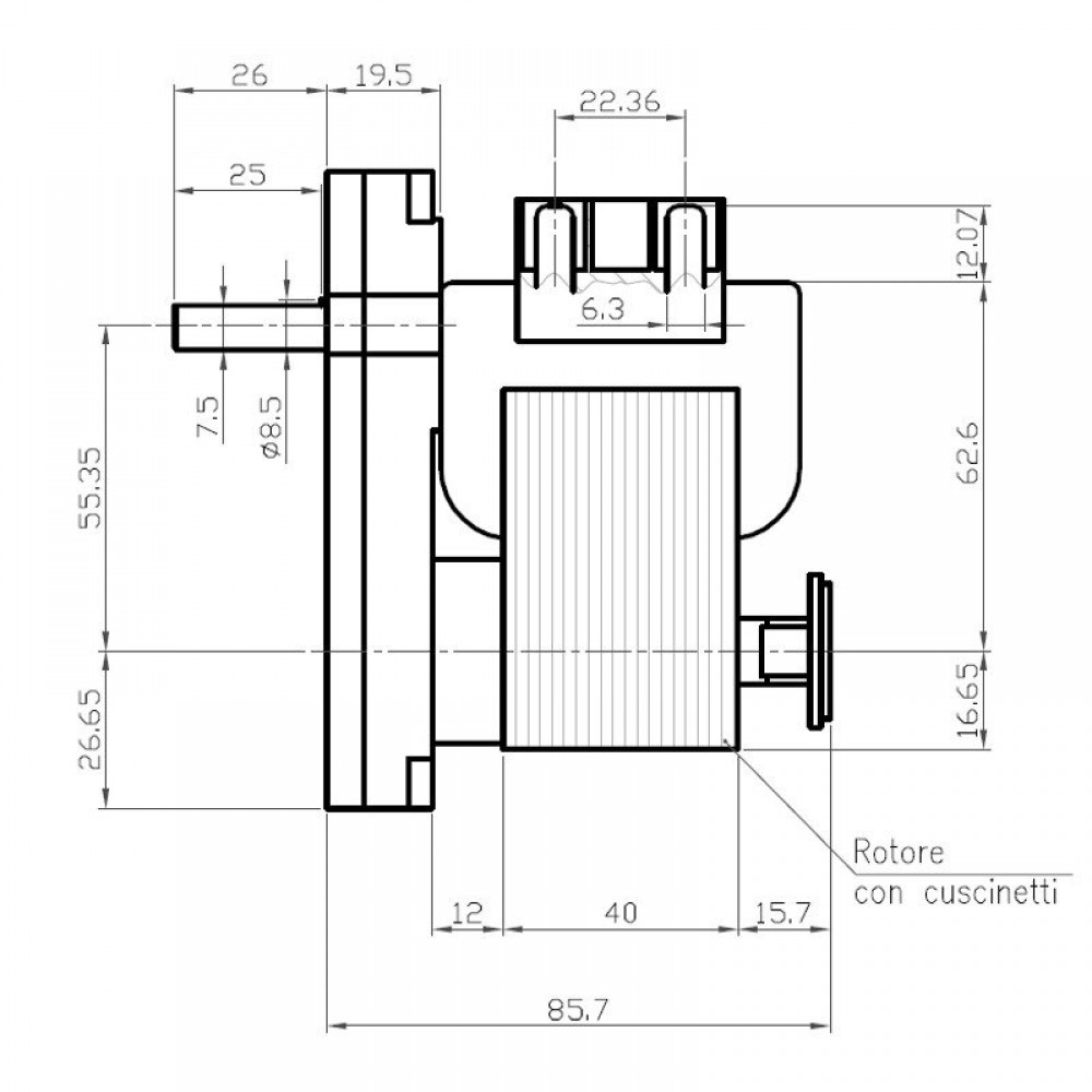 Převodový motor Kenta K9117304, 12RPM | Převodové motory Převodový motor Kenta K9117304, 12RPM | Převodové motory | Díly krbů na pelety |
