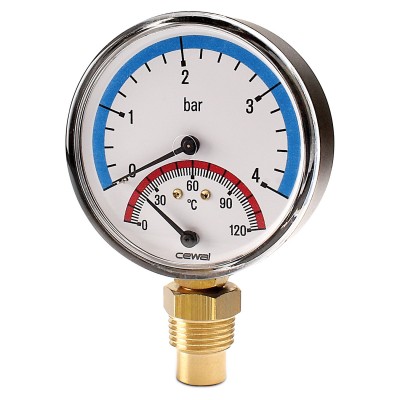 Axial thermomanometer Cewal, Bottom connection - Srovnání produktů