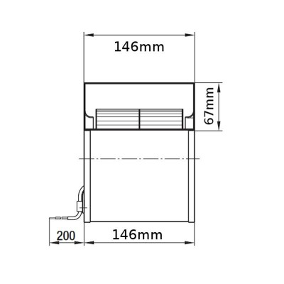 Radiální ventilátor EBM pro peletová kamna Caminetti Montegrappa, Ecoteck, MCZ a další, průtok 265 m³/h - Ventilátory a dmychadla na peletová kamna