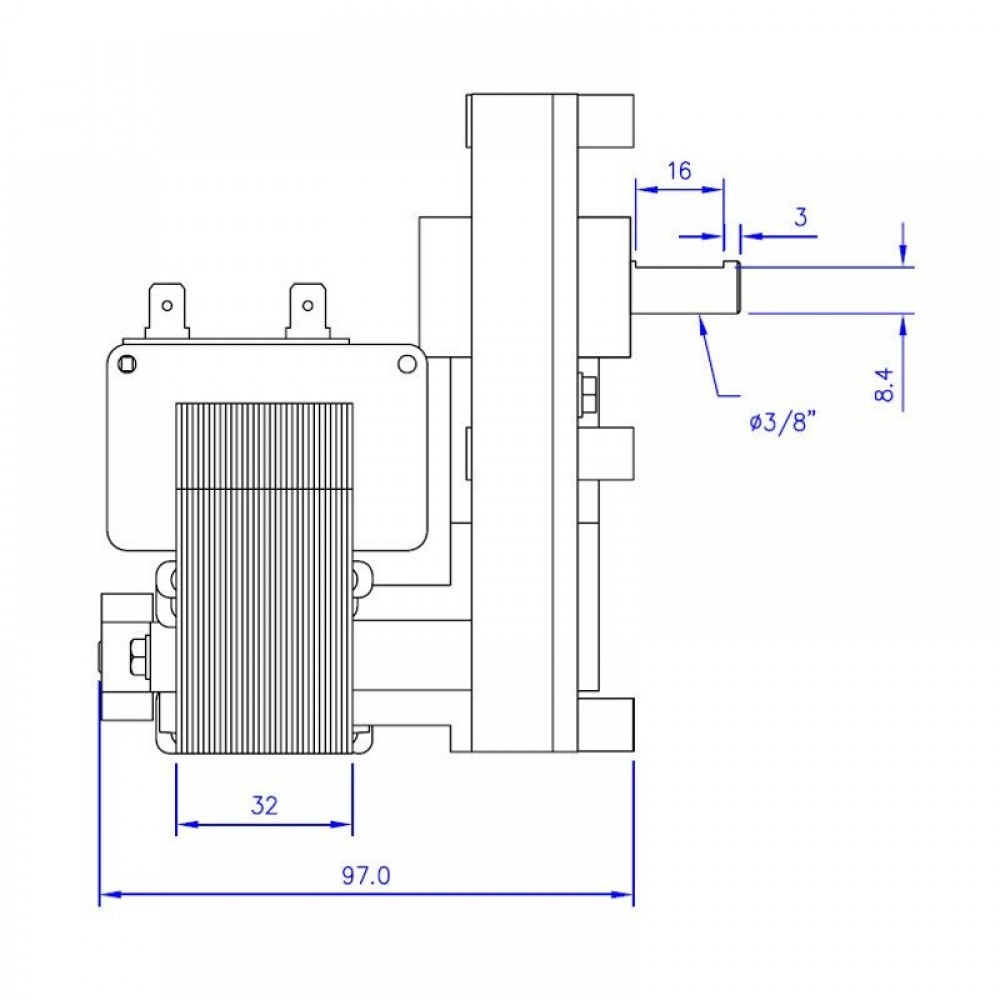 Převodový motor Mellor FB1263, 3.3RPM pro peletová kamna Cadel, MCZ, Red a další | Převodové motory Převodový motor Mellor FB1263, 3.3RPM pro peletová kamna Cadel, MCZ, Red a další | Převodové motory | Díly krbů na pelety |