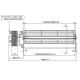 Tangenciální ventilátor s Ø80 mm, průtok 175/195 m³/h | Ventilátory a dmychadla | Díly krbů na pelety |