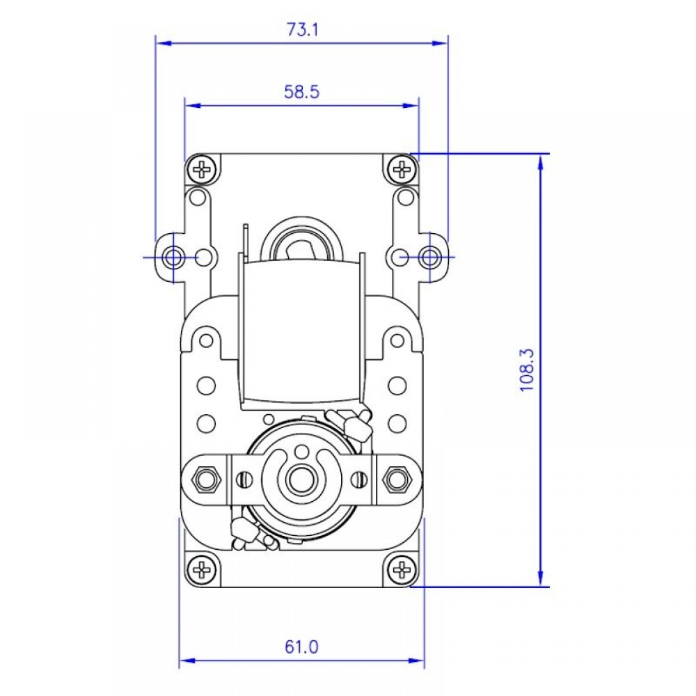 Převodový motor s dutou hřídelí Mellor KB1014, 3RPM pro peletová kamna Karmek One, Eurostek a další | Převodové motory | Díly krbů na pelety |