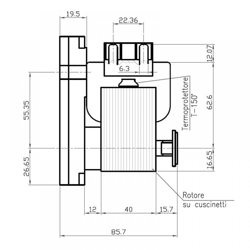 Převodový motor s dutou hřídelí Kenta K9117157, 5RPM pro peletová kamna Cadel, Deville, Eurofiamma, Italflame, Karmek One, Puros, Qlima, Zibro, Eurostek, Ambiente e Calore, Bestfire, Eurostek, Fair, Italiana Camini, King Fire, Mecatech, MG, Puros, Tecnofl
