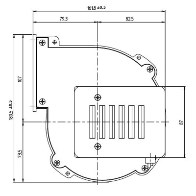 Radiální ventilátor Fergas, průtok 220 m³/h - Ventilátory a dmychadla na peletová kamna