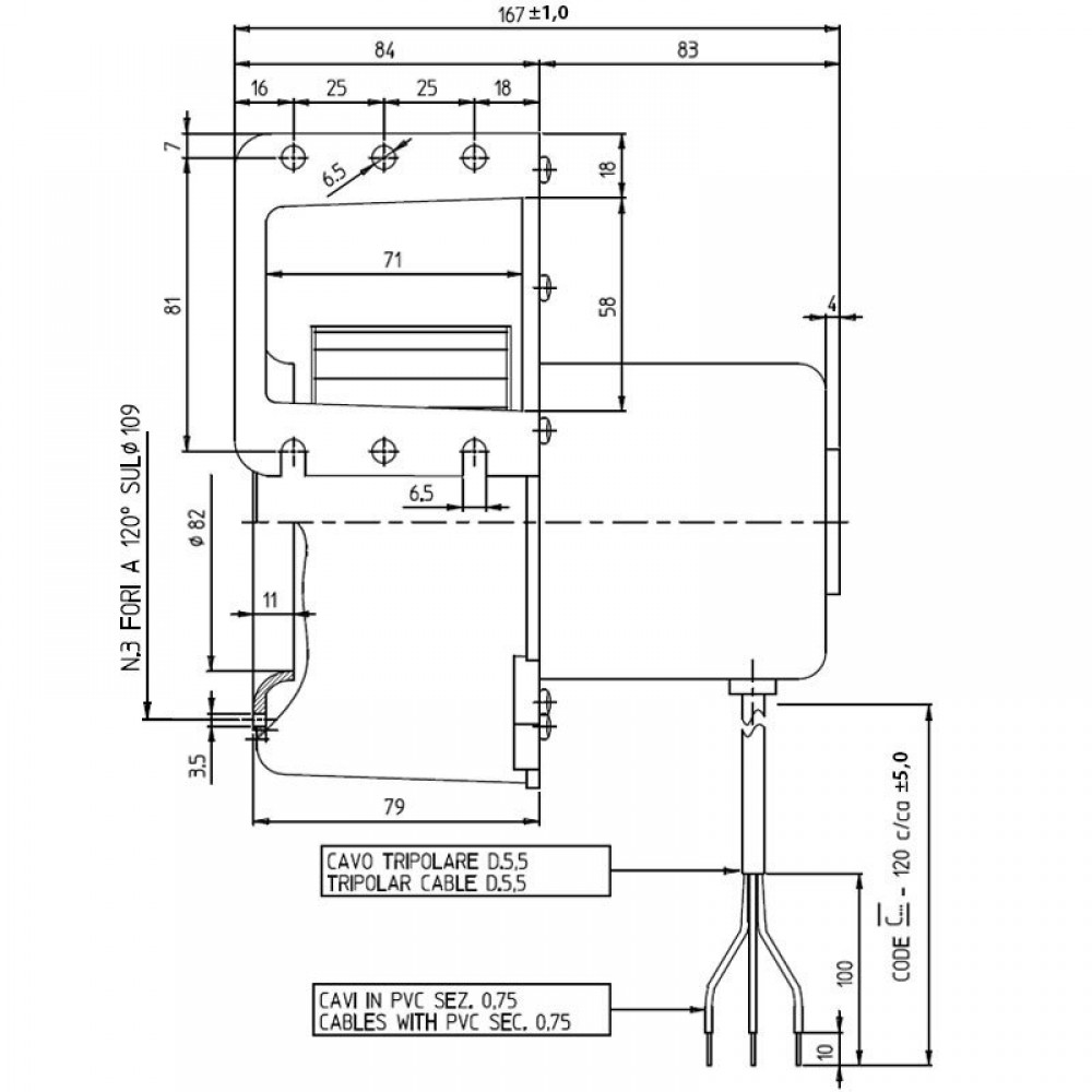 Radiální ventilátor Fergas, průtok 220 m³/h | Ventilátory a dmychadla | Díly krbů na pelety |