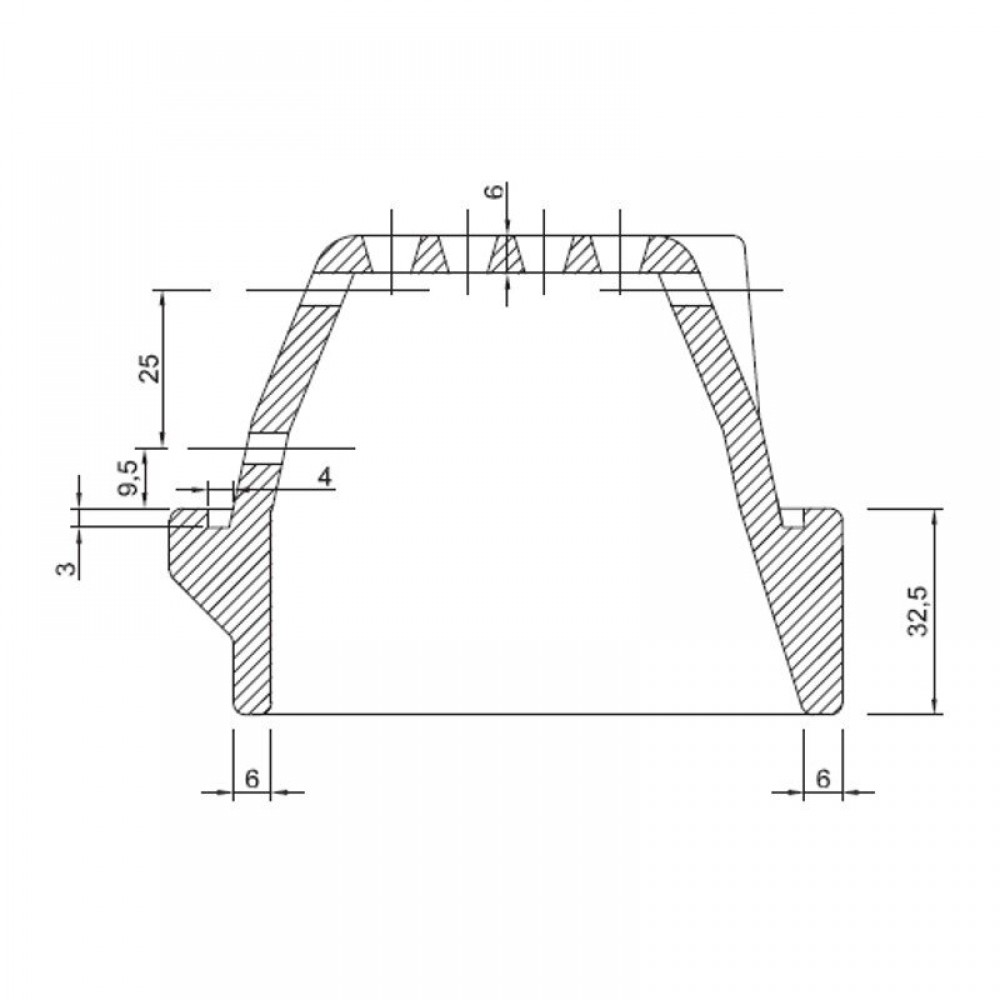 Litinový hořák pro peletová kamna, 165 x 106 mm | Braziers | Spalovací komora |