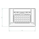 Litinový hořák pro peletová kamna, 136 x 92 mm | Braziers | Spalovací komora |