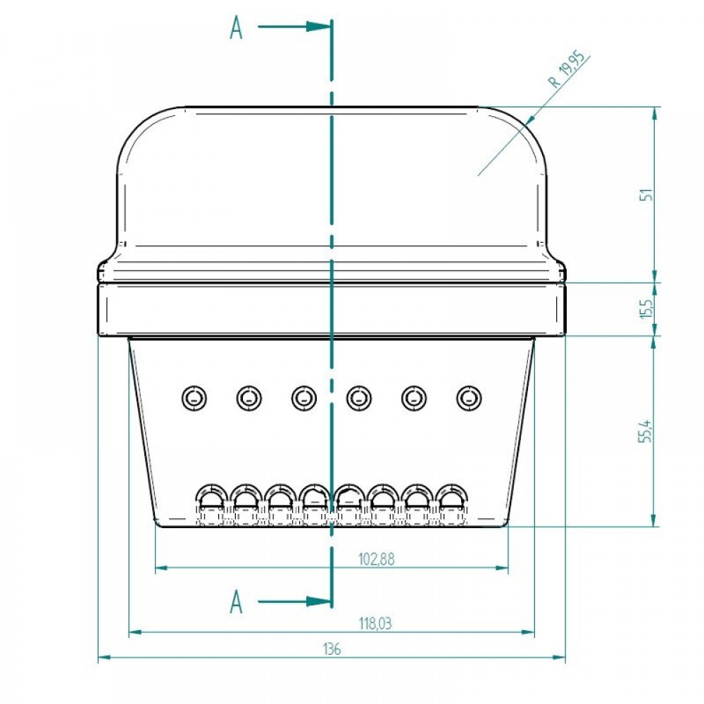 Litinový hořák pro peletová kamna, 136 x 92 mm | Braziers | Spalovací komora |
