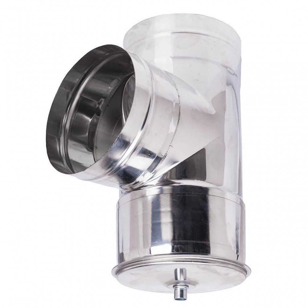 Komínová souprava pro peletová kamna, Nerez AISI 304, 80-130mm - 80-150mm | Komínové soupravy | Komíny |