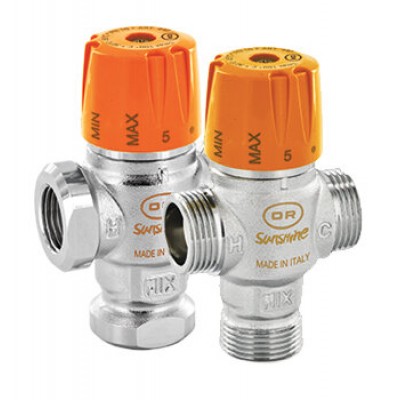 Adjustable thermostatic mixing valve, Solar model - Srovnání produktů