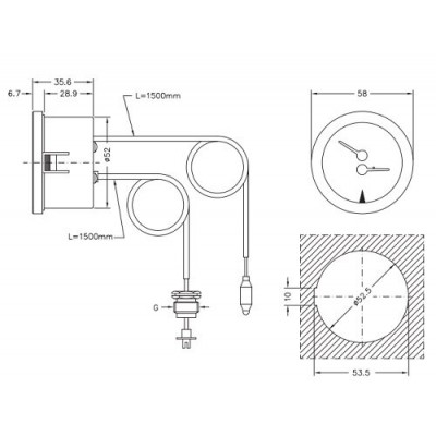 Capillary thermomanometer Cewal, Thermoplastic case - Srovnání produktů