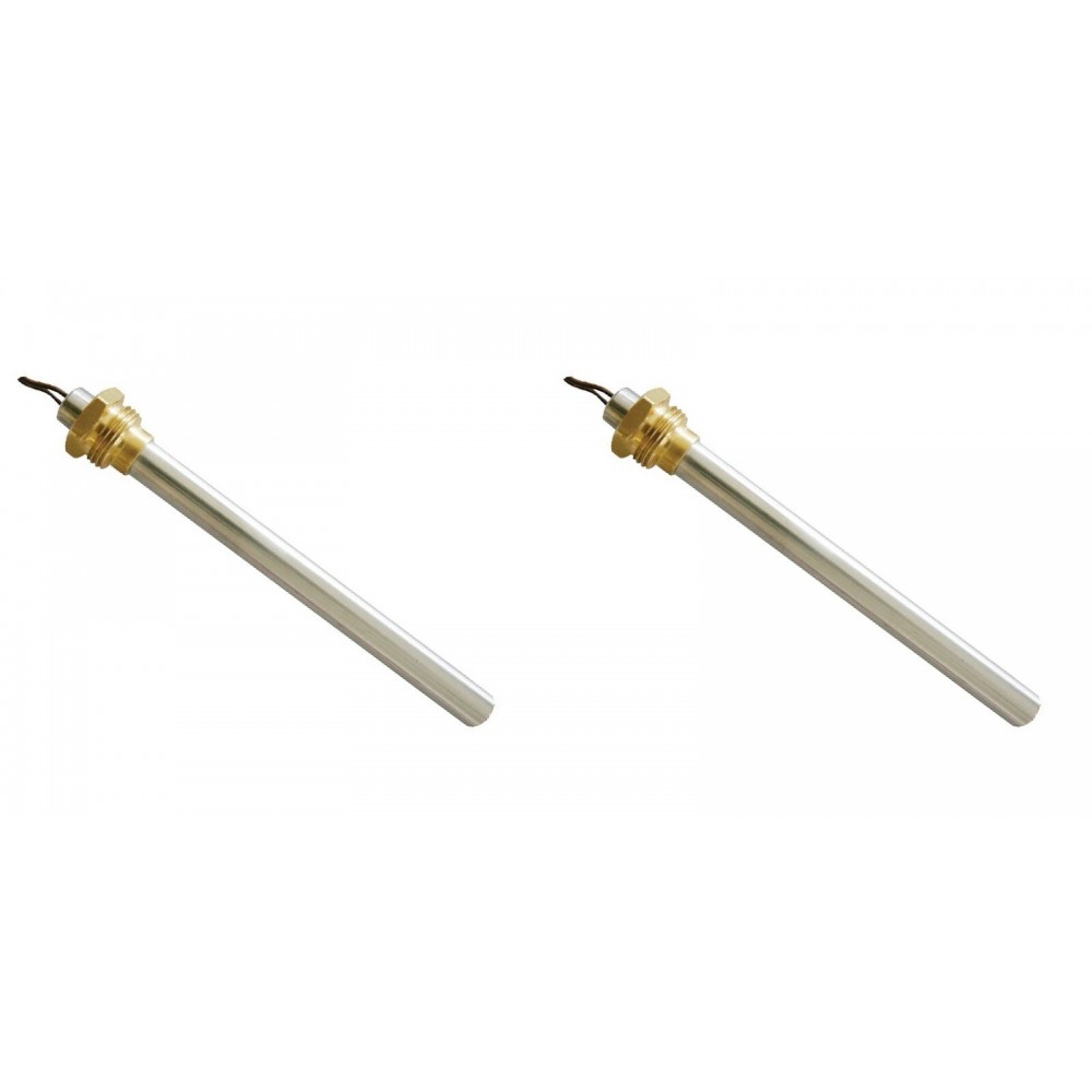 Topné těleso pro peletová kamna Adler, AMG, BURNiT, Calecosol, Ecoteck, Emaflam, Kalideal, Kalor, Piazzetta, Qlima, Ravelli, Xiang a další, celková délka 140 mm, 270W - x2 | Topné těleso na peletová kamna | Náhradní díly na peletová kamna |