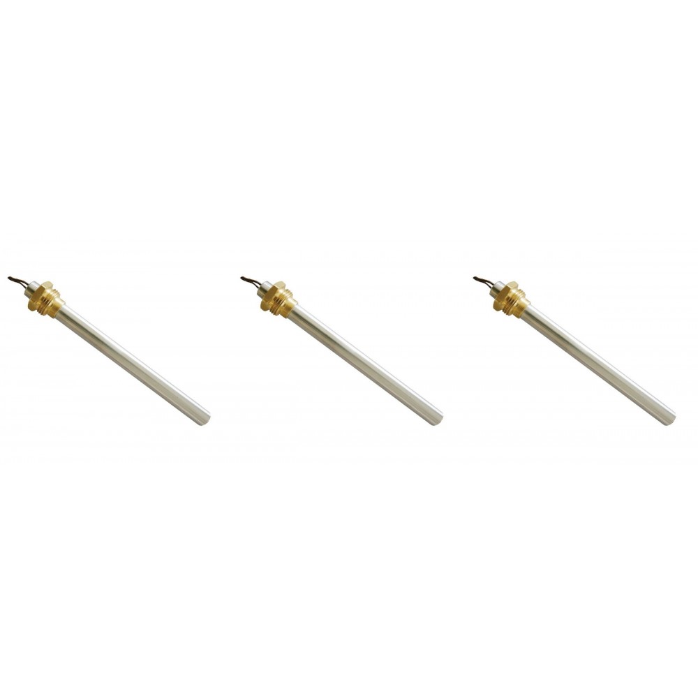 Topné těleso pro peletová kamna Adler, AMG, BURNiT, Calecosol, Ecoteck, Emaflam, Kalideal, Kalor, Piazzetta, Qlima, Ravelli, Xiang a další, celková délka 140 mm, 270W - x3 | Topné těleso na peletová kamna | Náhradní díly na peletová kamna |