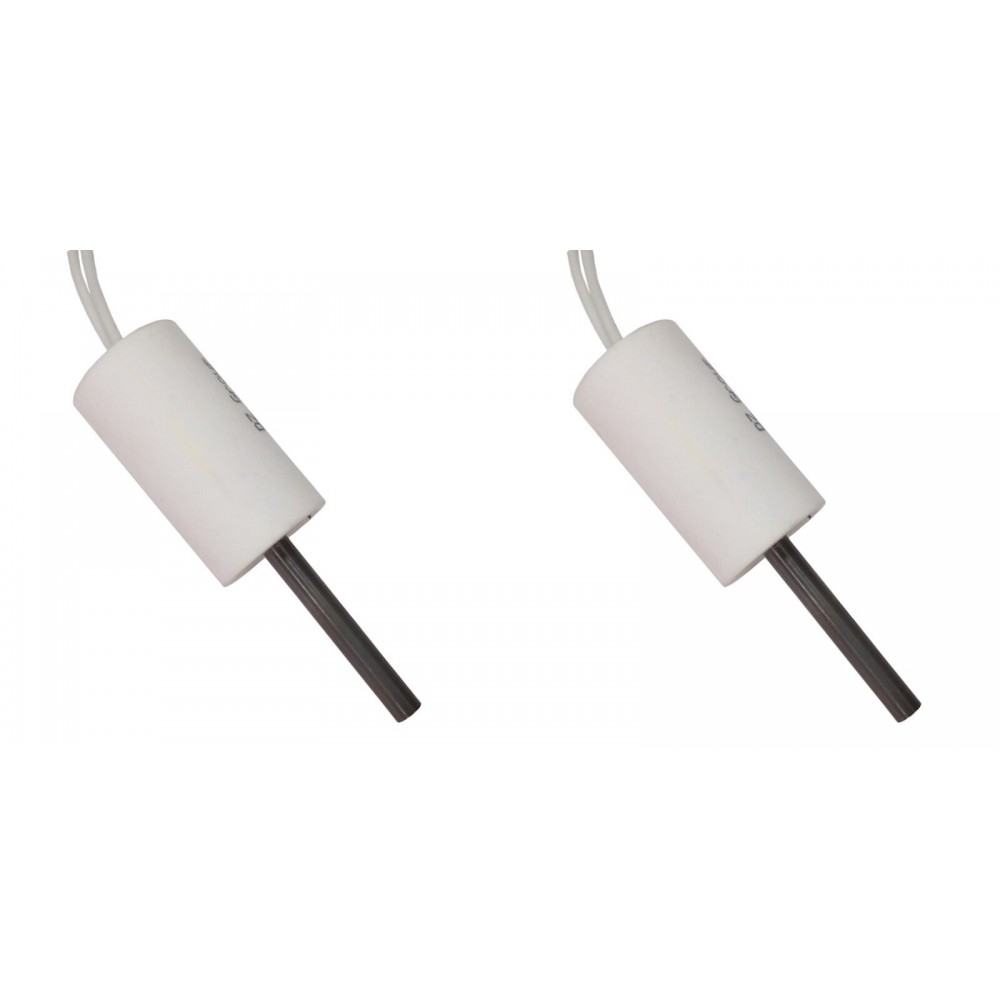 Nízkonapěťové topné těleso pro peletová kamna ComfortBilt, Edilkamin a další, celková délka 66mm, 90 - 100W až 24V AC - x2 | Topné těleso na peletová kamna | Náhradní díly na peletová kamna |