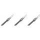 Topné těleso s černým křemenným krystalem pro peletová kamna Eco Spar, BURNiT, Palazzetti, VistaFlame, Whitfield, Lennox a další, celková délka 122mm, 400W - x3 | Topné těleso na peletová kamna | Náhradní díly na peletová kamna |