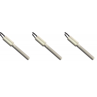 Keramické topné těleso pro peletová kamna Eco Spar, BURNiT, Ashley, Adler, AMG, Piazzetta a další, celková délka 102mm, 250W - x3 - 