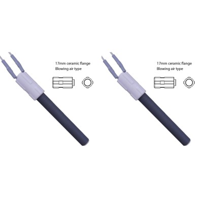 Keramické topné těleso pro peletová kamna BURNiT, Palazzetti a další, celková délka 113mm, 260W - x2 - 