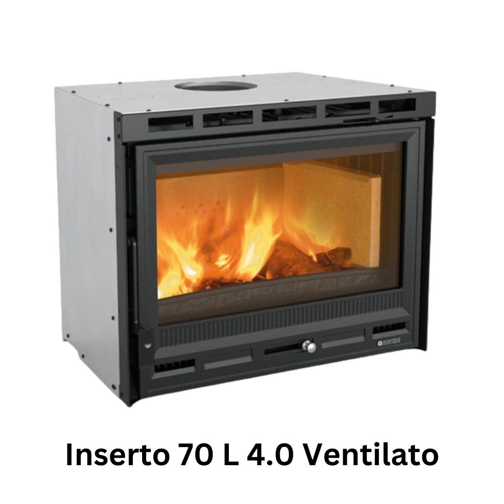 Italský vestavěný krb na dřevo